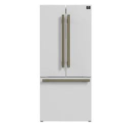 FORNO 17,5 Cu Ft 30 In Refrigerator Bottom Freezer, French door - FFFFD1974-31