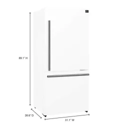 FORNO 17,5 Cu Ft 30 In Refrigerator Bottom Freezer - FFFFD1785-31