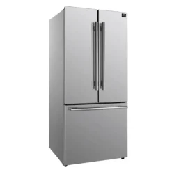 FORNO 17,5 Cu Ft 30 In Refrigerator Bottom Freezer, French door - FFFFD1974-31