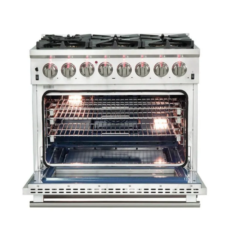 FORNO 36'' Dual Fuel Range 36" Electric Gas - FFSGS6187-36