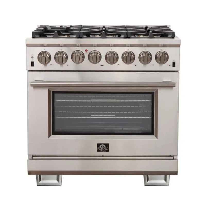 FORNO 36'' Dual Fuel Range 36" Electric Gas - FFSGS6187-36