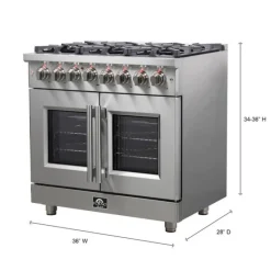FORNO 36 In Gas Range 36" Electric Gas - FFSGS6325-36