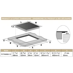 FORNO 12 In Induction Cooktop Induction 11.34