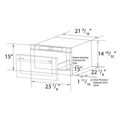 FORNO 24 In Microwave Drawer 1500 22.13" FMWDR3000-24