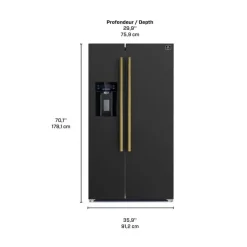 FORNO 36 in Side-by-Side Refrigerator Side by side - FFRBI1844-36