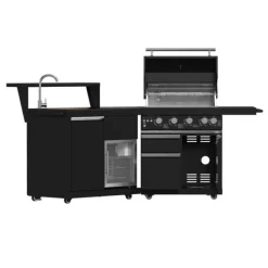 FORNO All'Aperto Outdoor Kitchen with BBQ, Sink and Bar – 62 600 BTU