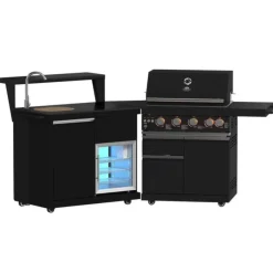 FORNO All'Aperto Outdoor Kitchen with BBQ, Sink and Bar – 62 600 BTU