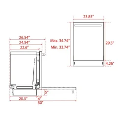 FORNO Dishwasher Built-In 24