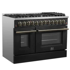 FORNO Dual Fuel Range 48" Electric Gas - FFSGS6156-48