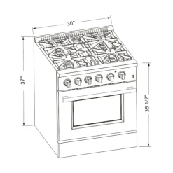 FORNO Dual Fuel Range 30
