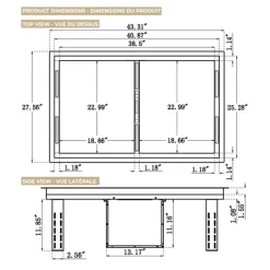 FORNO Range Hood Built-in 43.31