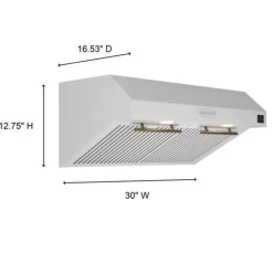 FORNO Range Hood Standard 30" , 400 CFM - FRHUC5255-30