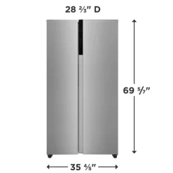 Frigidaire 21,4 Cu ft 36 In Refrigerator Side by side - FRSG2115AV
