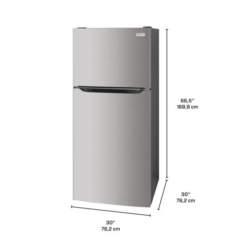 Frigidaire 18 Cu ft 30 In Refrigerator Top Freezer - FRTE1835AS