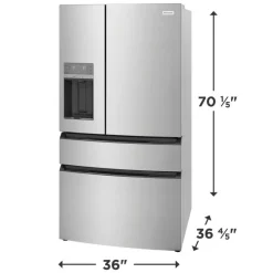 Frigidaire 26,3 Cu Ft 36 In Refrigerator Bottom Freezer, French door - FRMS2733AV