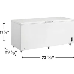 Frigidaire 20 Cu. Ft Freezer , Honrizontal, 74" - FFCL2042AW