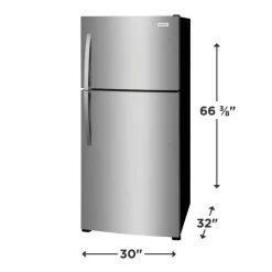 Frigidaire 20 Cu ft Refrigerator Top Freezer - FFHT2022AS