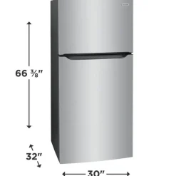 Frigidaire 30 in 20 cu ft refrigerator Top Freezer - FFTR2045VS