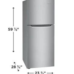 Frigidaire 24 in 11,6 ft cu refrigerator Top Freezer - FFET1222UV
