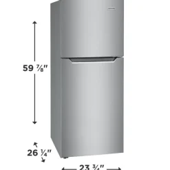 Frigidaire 24 in 10,1 ft cu refrigerator Top Freezer - FFET1022UV