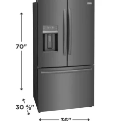 Frigidaire Gallery 36 In 22,6 Cu Ft Refrigerator Bottom Freezer, French door - GRFC2353AD