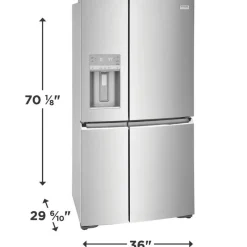 Frigidaire Gallery 36 In 22,1 Cu Ft Refrigerator Bottom Freezer, French door - GRQC2255BF