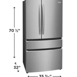 Frigidaire Gallery 36 In 22,1 Cu Ft Refrigerator Bottom Freezer, French door - GRMG2272CF