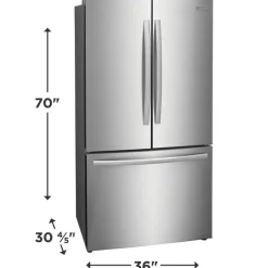Frigidaire Gallery 36 In 23,3 Cu Ft Refrigerator Bottom Freezer, French door - GRFG2353AF