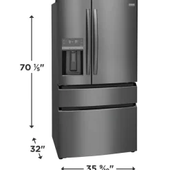 Frigidaire Gallery 36 In 21,5 Cu Ft Refrigerator Bottom Freezer, French door - GRMC2273CD