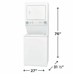 Frigidaire Washer/Dryer Laundry Center, , 27'', Top-Load, 850 - FLCE752CAW