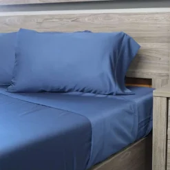 Full Bamboo Bed Sheet Set - Blue