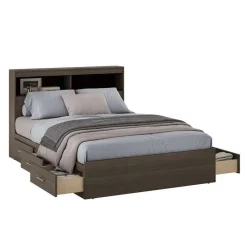 SUA-V Full Bed with 6-Drawer Storage and Headboard (54")