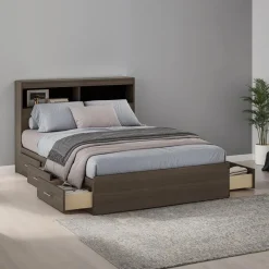 SUA-V Full Bed with 6-Drawer Storage and Headboard (54
