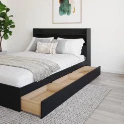 Nexera Full Bed with 3-Drawer Storage and Headboard (54