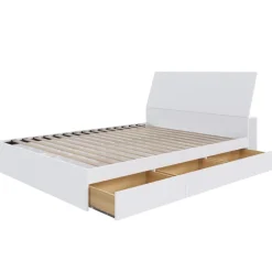 Nexera Full Bed with 3-Drawer Storage (54") -