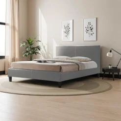 Full Bed with Headboard (54") - Grey