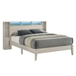 Full Bed with LED, Wireless Charger, USB and Storage - 54"