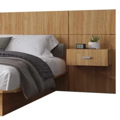 SUA-V Full Bed with Wall Units and Nightstands (54")