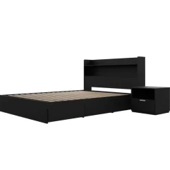 Nexera Full Bedroom Set with Storage (54") - 3pcs -