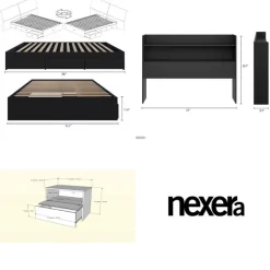 Nexera Full Bedroom Set with Storage (54