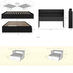 Nexera Full Bedroom Set with Storage (54
