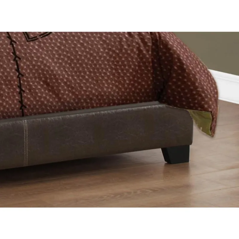 Monarch Full Leather-Look with Headboard (54") -