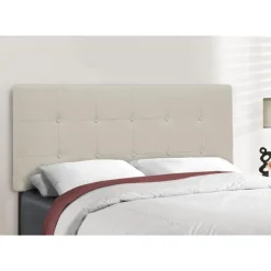 Monarch Full Linen Bed with Headboard (54") -