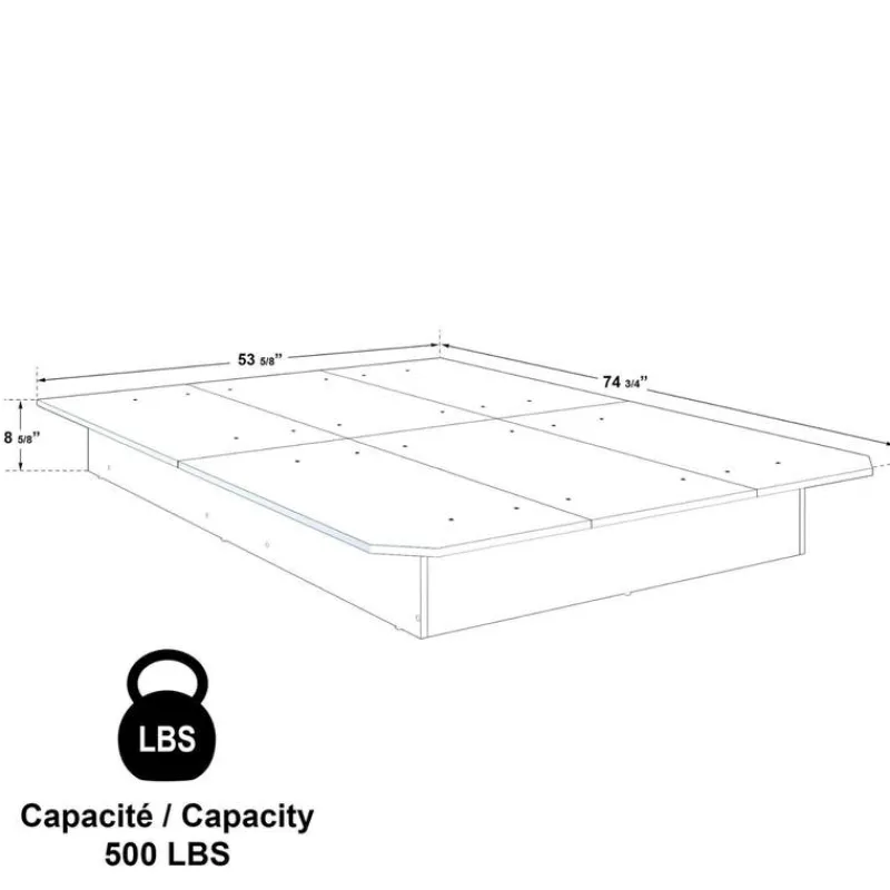 SUA-V Full Platform Bed (54")