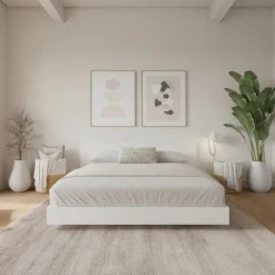 Nexera Full Platform Bed with Headboard (54