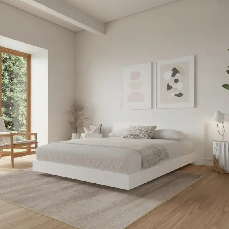 Nexera Full Platform Bed with Headboard (54") -