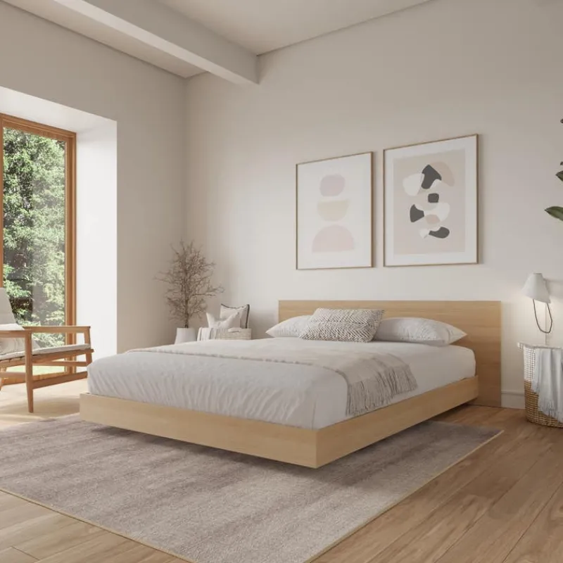Nexera Full Platform Bed with Headboard (54") -