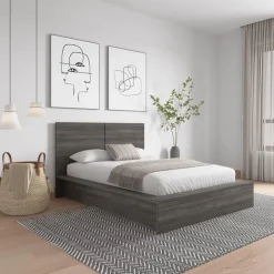 Nexera Full Platform Bed with Headboard (54