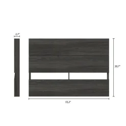 Nexera Full Size Panel Headboard, Bark -