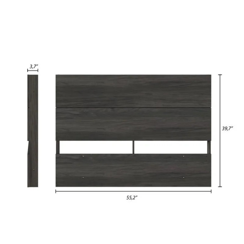 Nexera Full Size Panel Headboard, Bark -